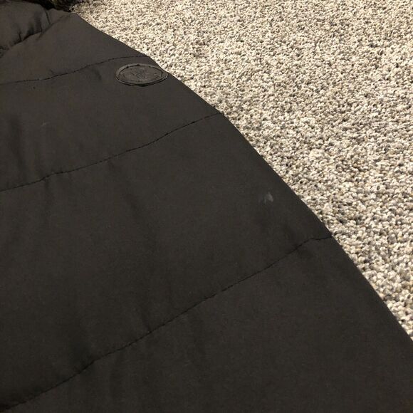 Lauren Ralph Puffer Jacket Womens M Black Feather Down Wool Coat Ladies - Picture 4 of 13